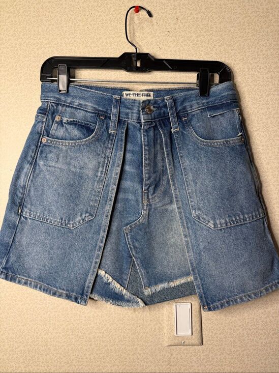 Free People Dresses & Skirts - NWOT We The Free denim mini skirt